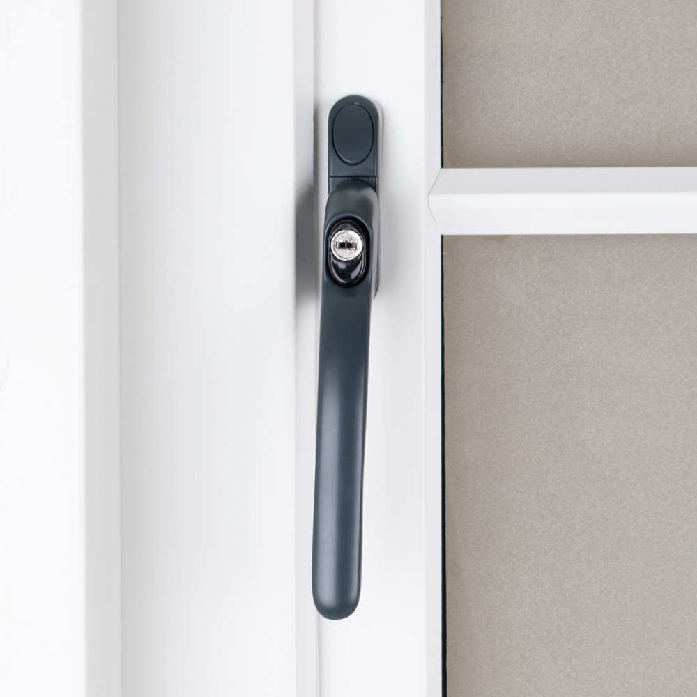 Timber Series Connoisseur MK2 Inline Locking Espag Window Handle - Anthracite Grey (RAL 7016) (Non Handed)